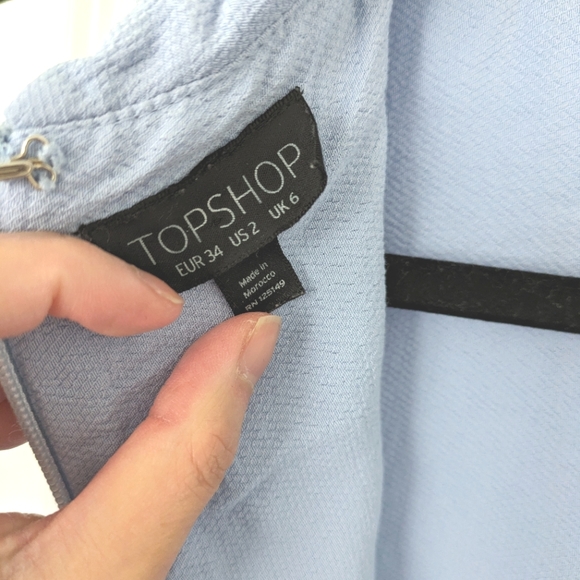 Topshop Light Blue Midi Dress - Picture 7 of 7